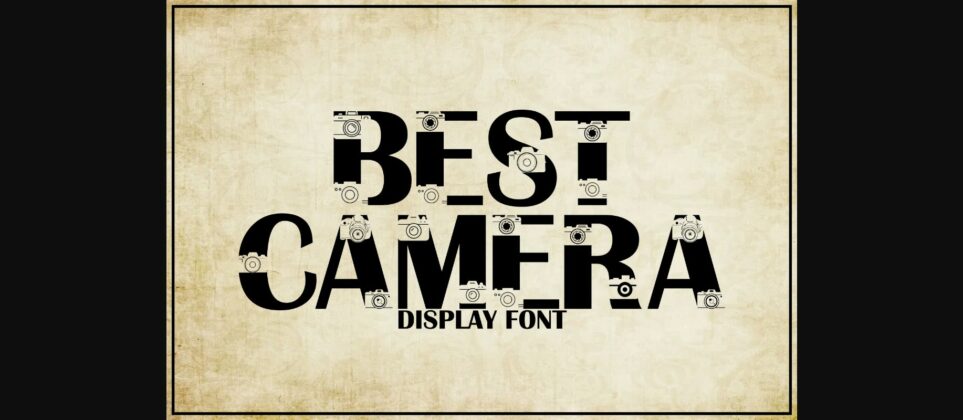 Best Camera Font Poster 1