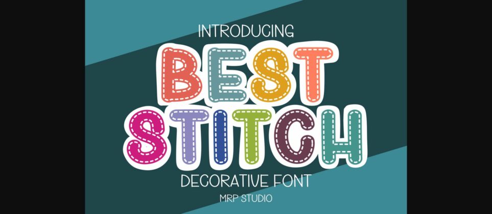 Best Stitch Font Poster 3