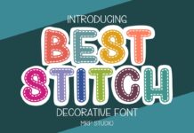 Best Stitch Font Poster 1