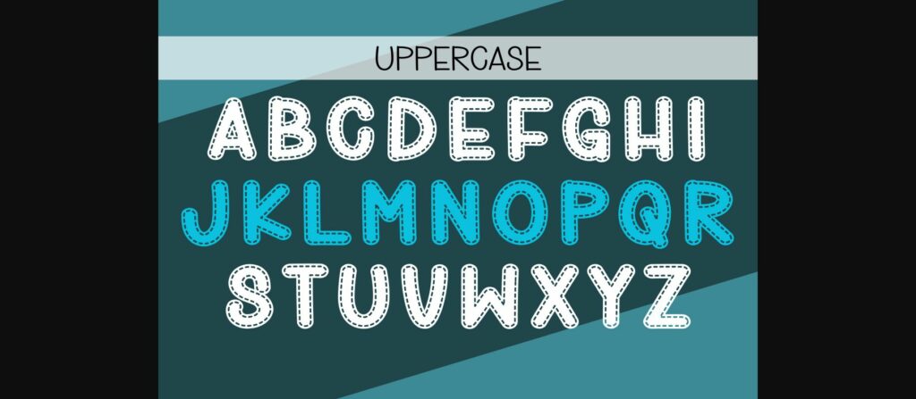 Best Stitch Font Poster 5