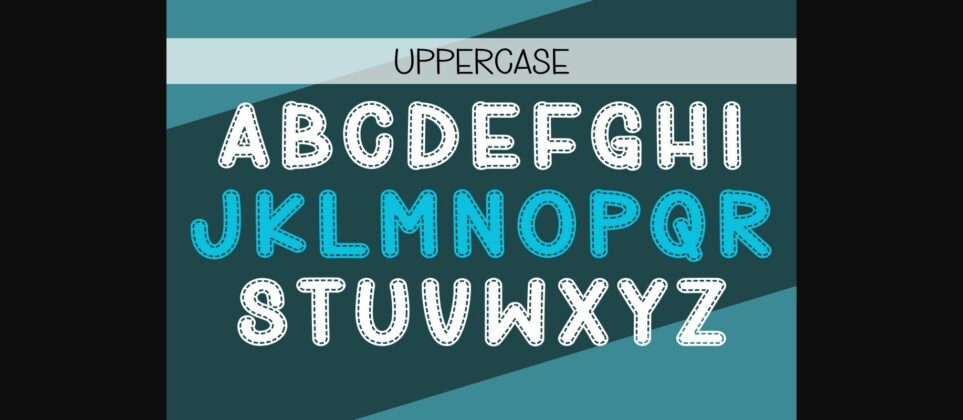 Best Stitch Font Poster 5