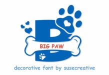 Big Paw Font Poster 1