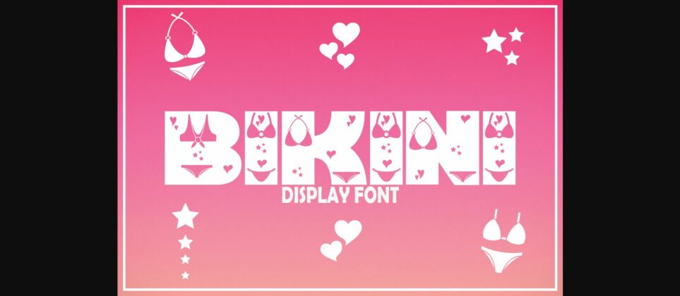 Bikini Font Poster 3