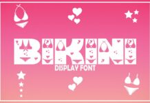 Bikini Font Poster 1