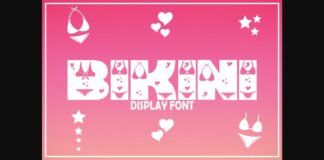 Bikini Font Poster 1