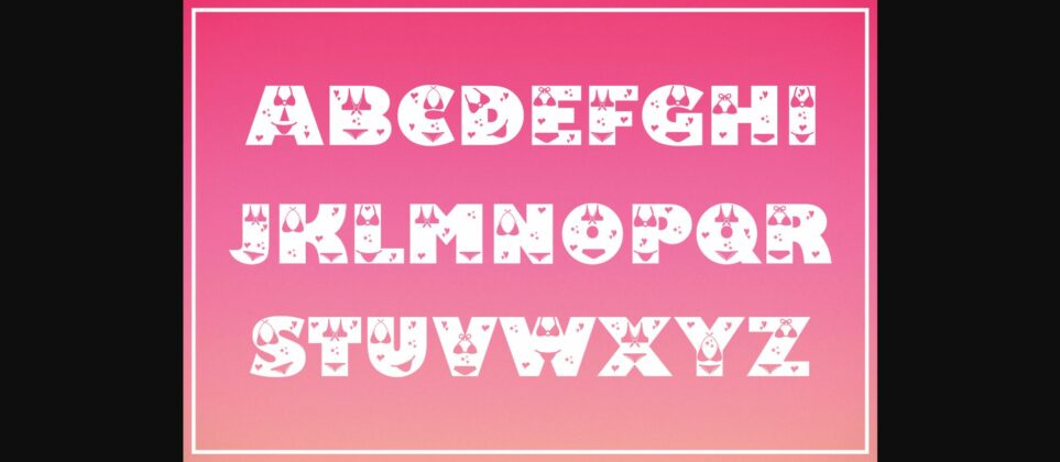 Bikini Font Poster 4