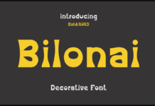 Bilonai Font Poster 1