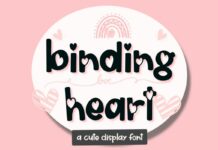 Binding Heart Font Poster 1