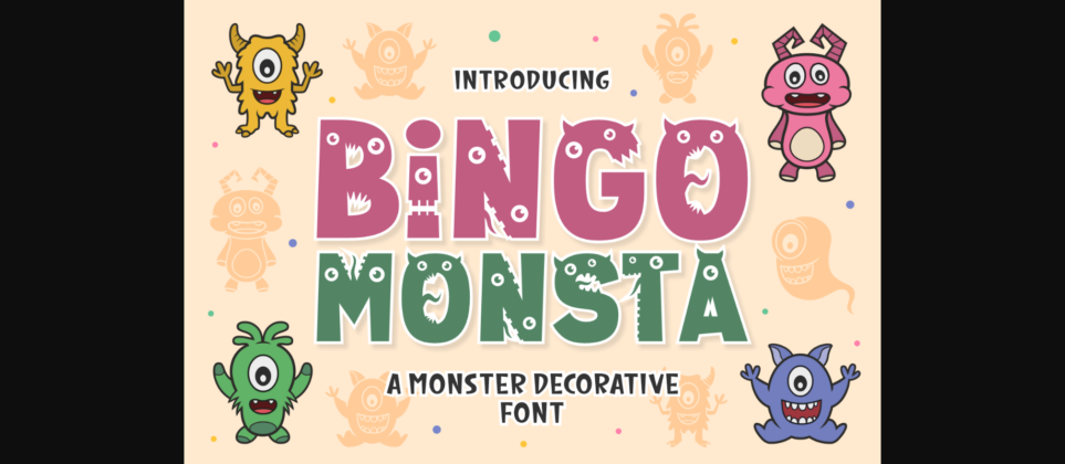 Bingo Monsta Font Poster 3