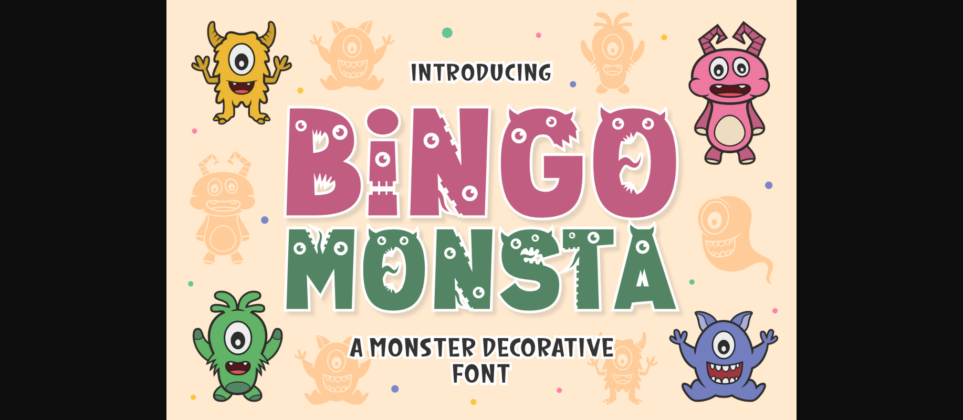 Bingo Monsta Font Poster 1