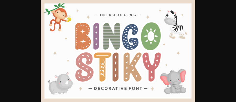 Bingo Stiky Font Poster 3