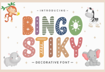 Bingo Stiky Font Poster 1