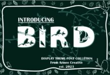 Bird Font Poster 1