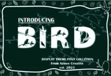 Bird Font Bird Font Poster 1