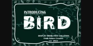 Bird Font Poster 1