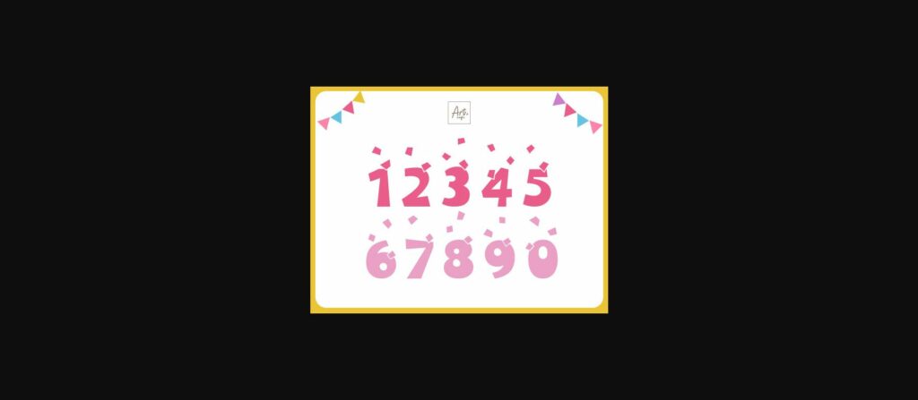 Birthday Party Font Poster 6