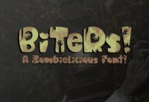 Biters Font Poster 1