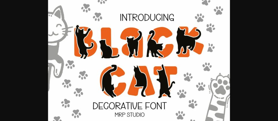 Black Cat Font Poster 3