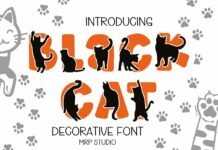 Black Cat Font Poster 1