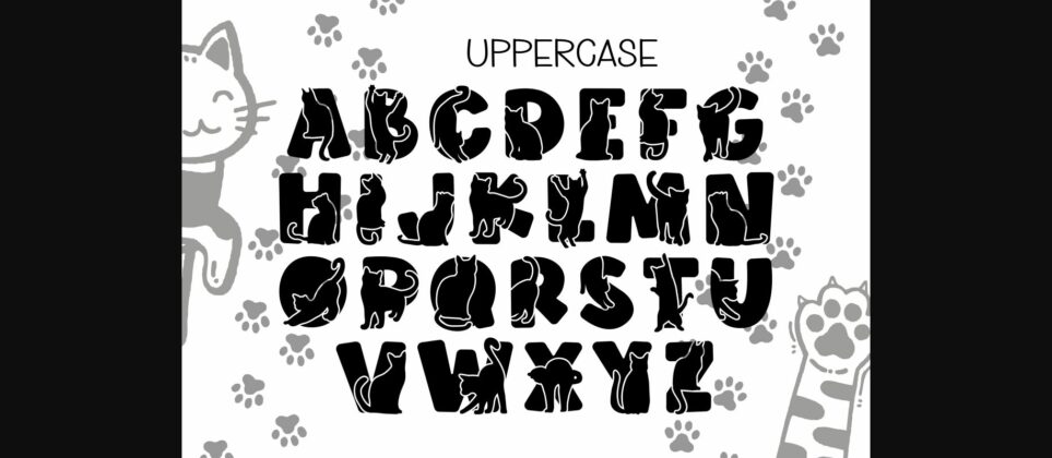 Black Cat Font Poster 6