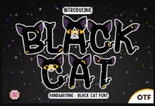 Black Cat Font Poster 1