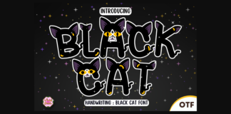 Black Cat Font Poster 1