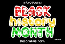 Black History Month Font Poster 1