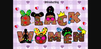 Black Women Font Poster 1