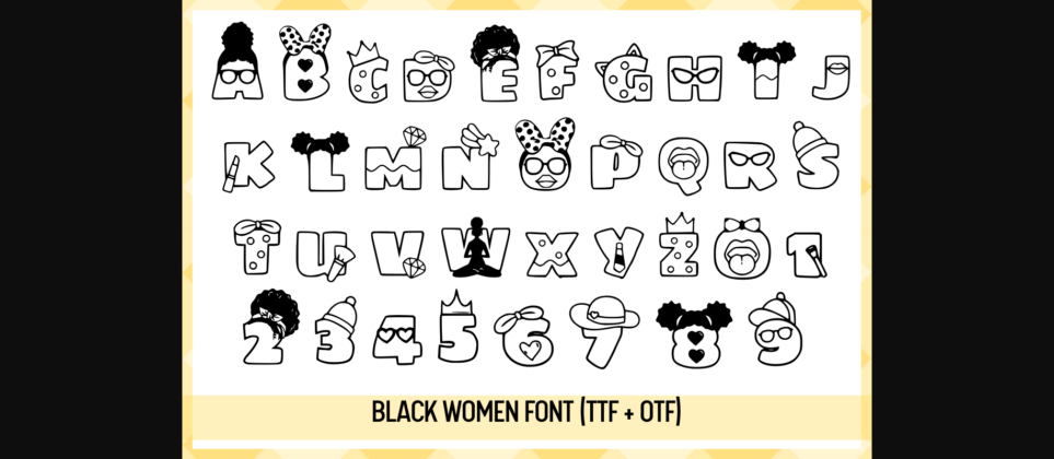 Black Women Font Poster 2