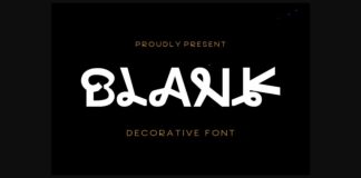 Blank Font Poster 1