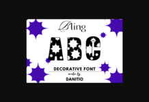 Bling Font Poster 1