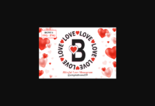 Blissful Love Monogram Font Blissful Love Monogram Font Poster 1