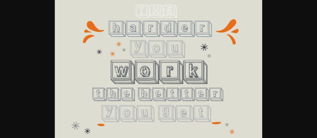 Blocks Font Poster 5