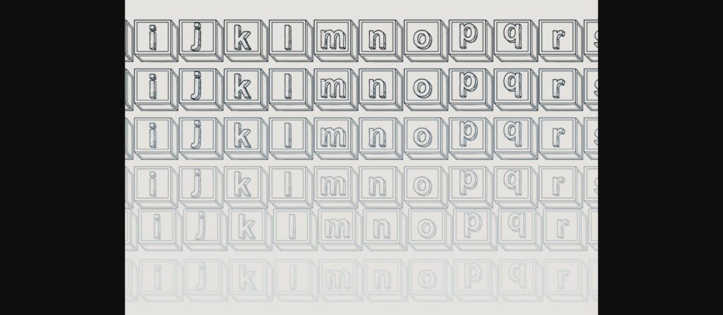 Blocks Font Poster 7