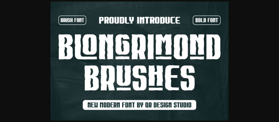 Blongrimond Brushes Font Poster 1