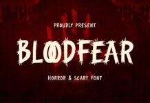 Bloodfear Font Poster 1