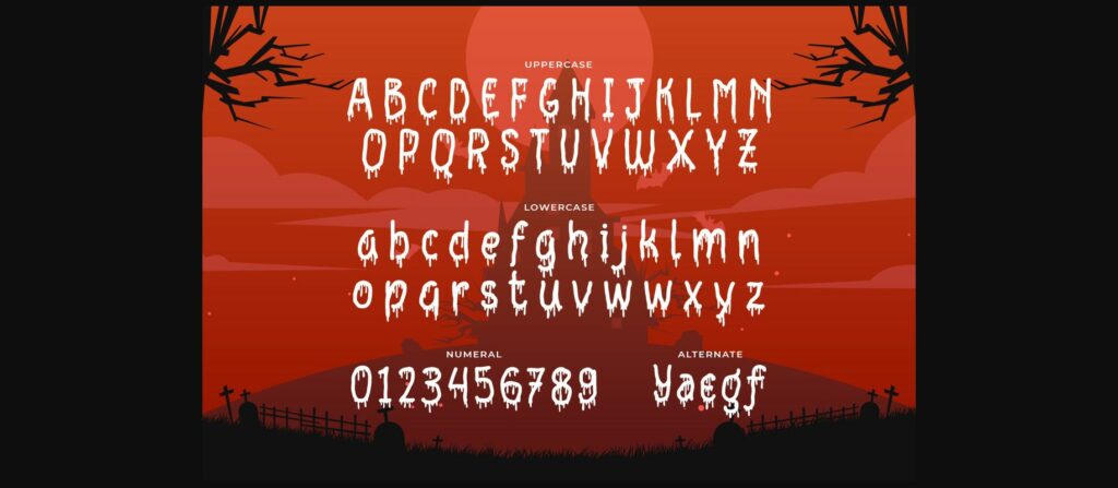 Bloodlust Font Poster 4