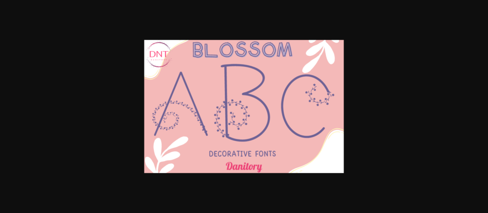 Blossom Font Poster 3
