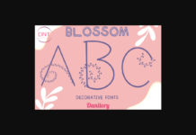 Blossom Font Poster 1