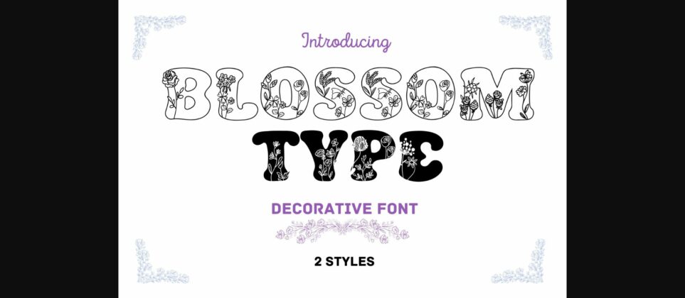 Blossomtype Font Poster 3