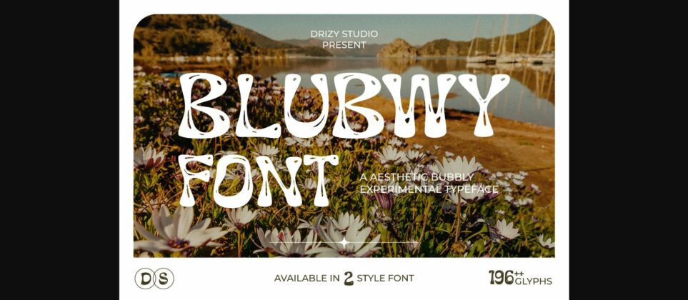 Blubwy Font Poster 3