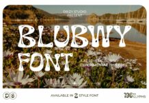 Blubwy Font Poster 1