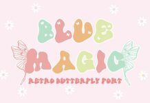 Blue Magic Font Poster 1