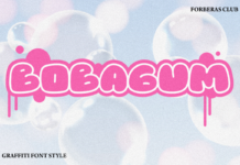 Bobagum Font Poster 1