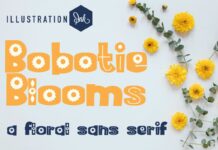 Bobotie Blooms Font Poster 1