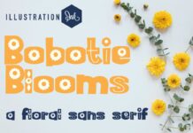 Bobotie Blooms Font Poster 1
