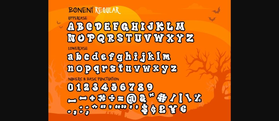 Boneny Font Poster 8