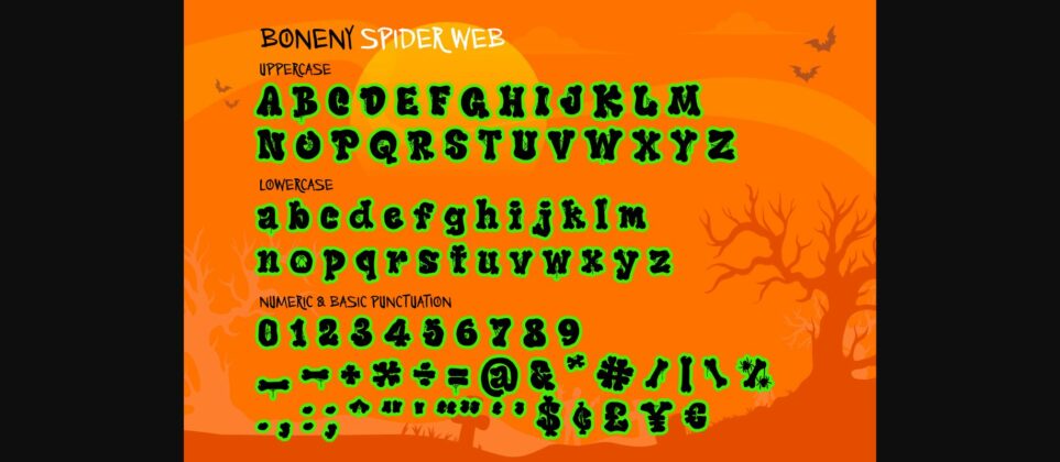 Boneny Font Poster 10