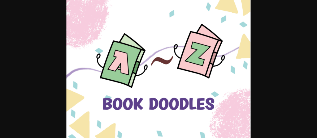 Book Doodles Font Poster 3