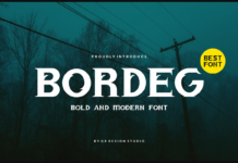 Bordeg Font Bordeg Font Poster 1